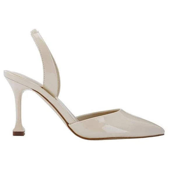 Marc Fisher Hadya Women’s Slingback Pump Ivory 9.5M Faux Leather $88.99 NWB - Picture 3 of 11